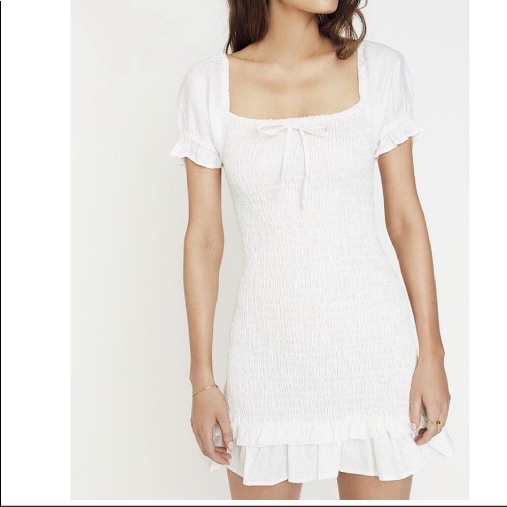 Faithfull the brand white dress